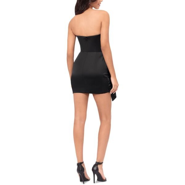 Aqua Womens Above Knee Strapless Mini Dress - Image 2