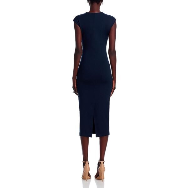 Aqua Womens Below knee Cap Sleeve Midi Dress - Image 4